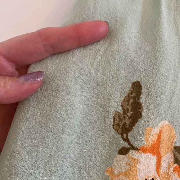 Flynn Skye Mint Gatherings Miranda Off Shoulder Maxi Dress Size Medium - Picture 16 of 16